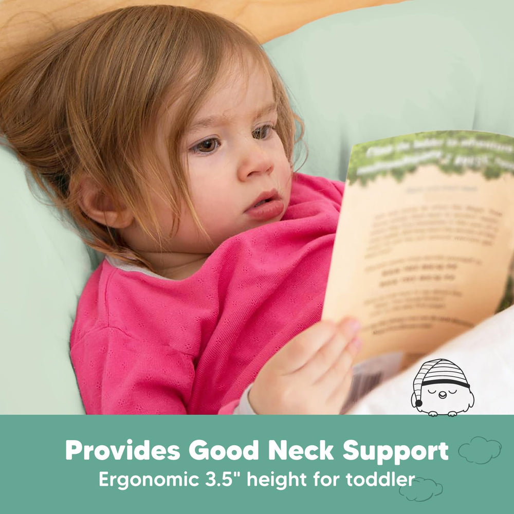 KeaBabies pillow in travel setup highlights easy on-the-go nap comfort.