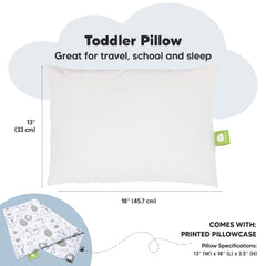 KeaBabies toddler pillow is washable and durable for easy cleaning.
