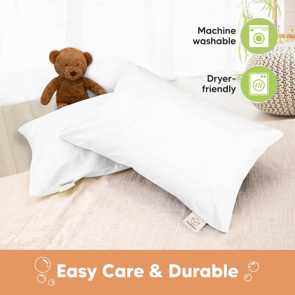 KeaBabies toddler pillowcase machine washable and dryer friendly for busy families.