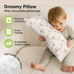 KeaBabies pillowcase organic-cotton close-up shows soft fabric.