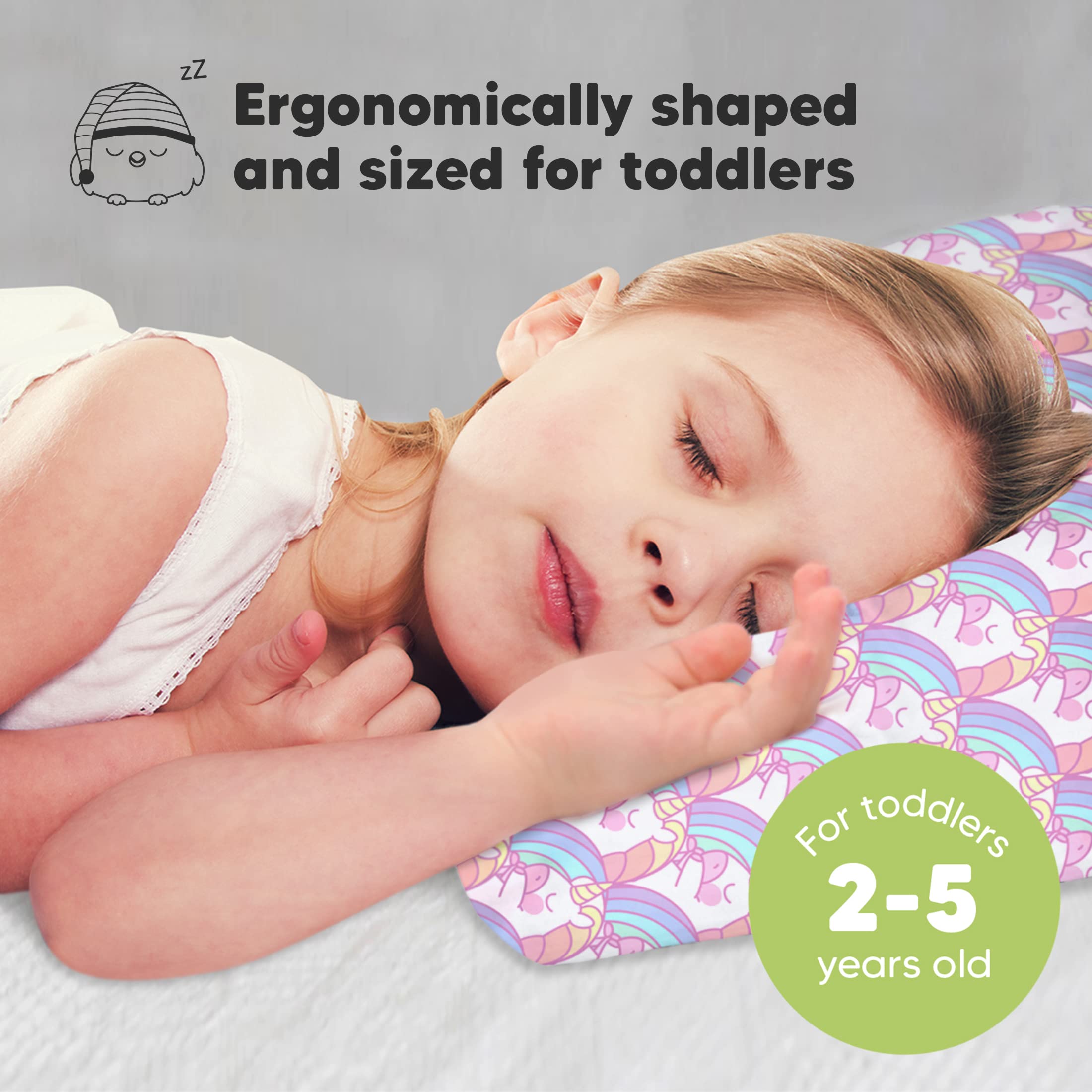 KeaBabies organic cotton pillowcase ensures soft, breathable skin-friendly comfort.