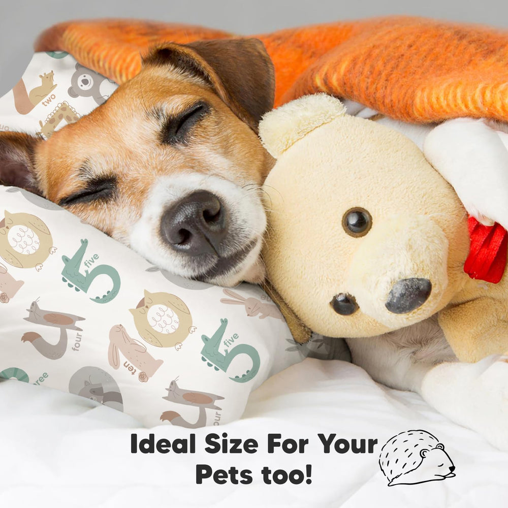 KeaBabies printed pillowcase enhances bedtime routine with whimsy.