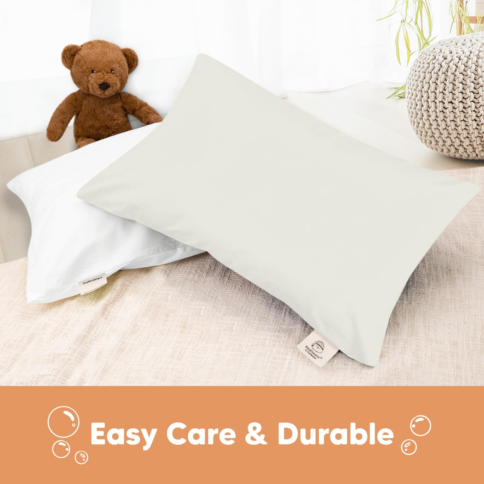 KeaBabies Toddler Pillowcase travel-friendly for trips and visits