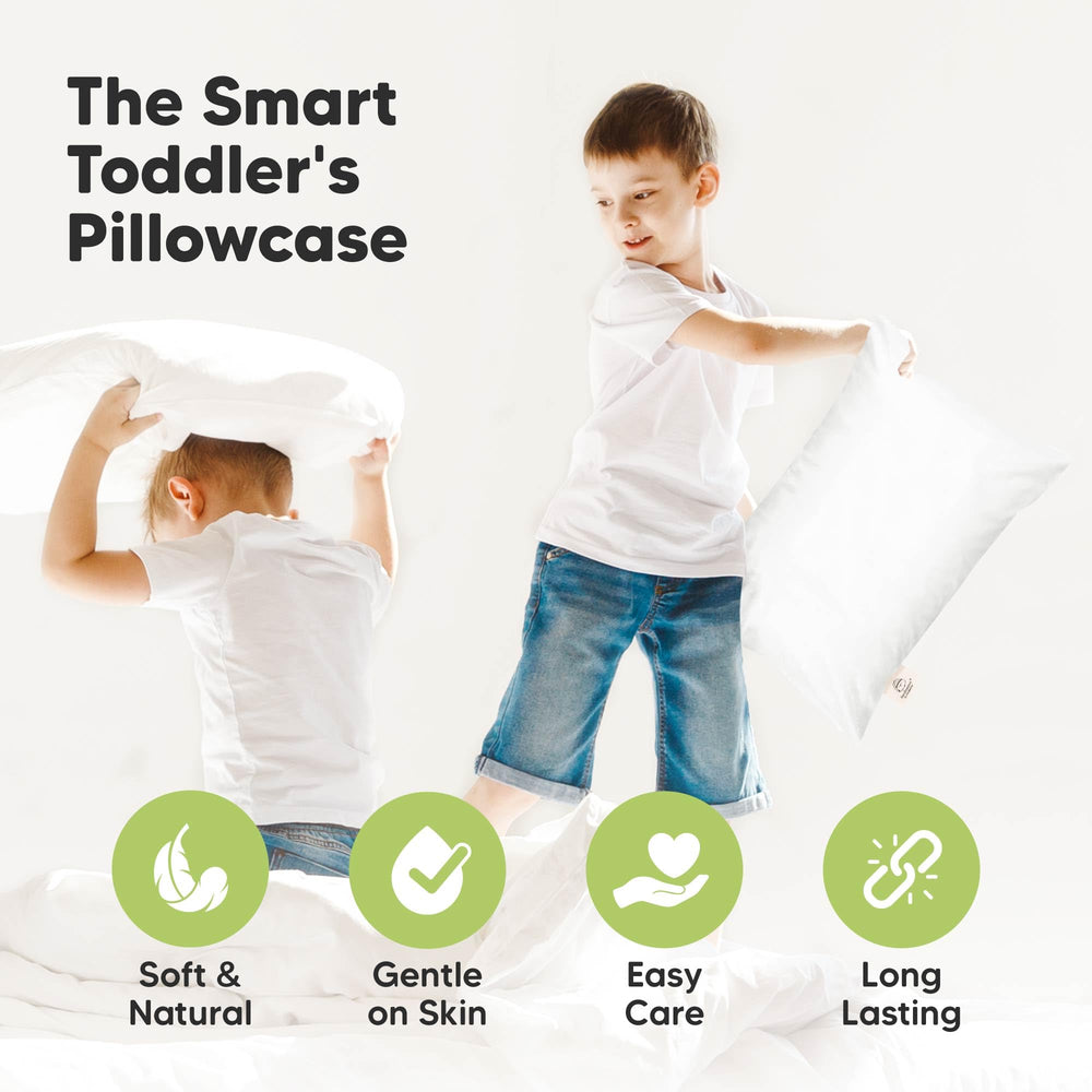 KeaBabies toddler pillowcase travel-ready for home, school, or grandparents.