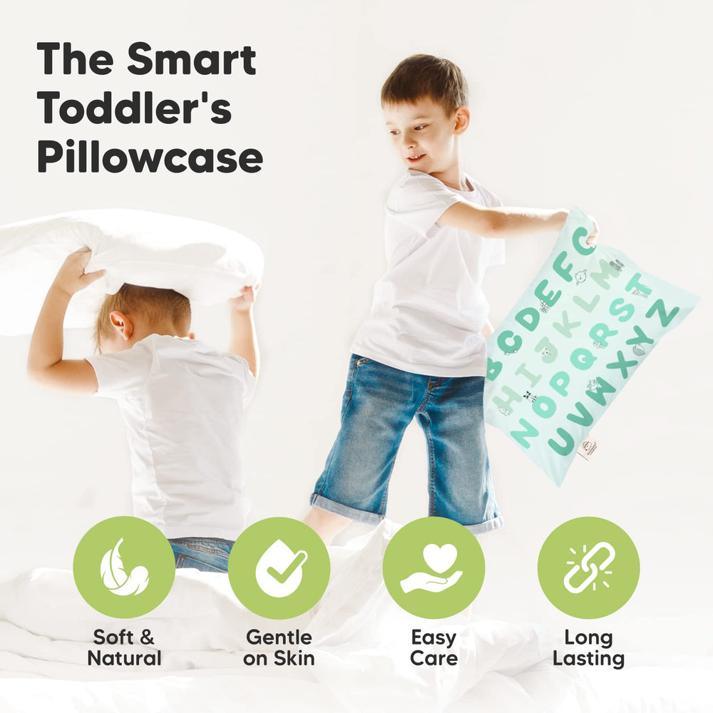 KeaBabies Travel-ready pillowcase in mint for comfort on the go