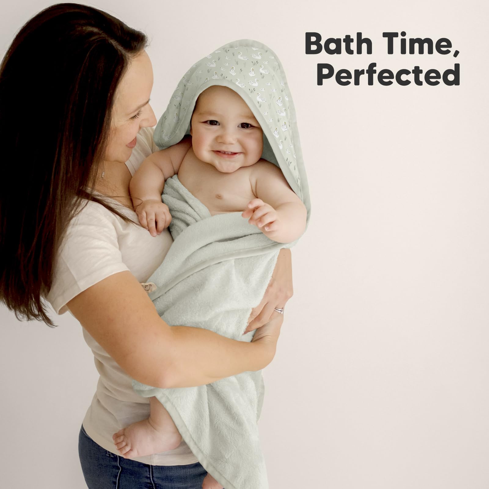 KeaBabies hooded towel drying scene with toddler illustrating long-lasting use.
