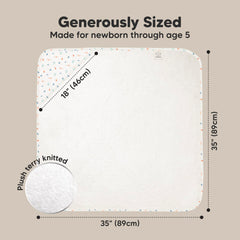 KeaBabies toddler-soft-hooded-towel: plush 500GSM thickness for cozy dries.