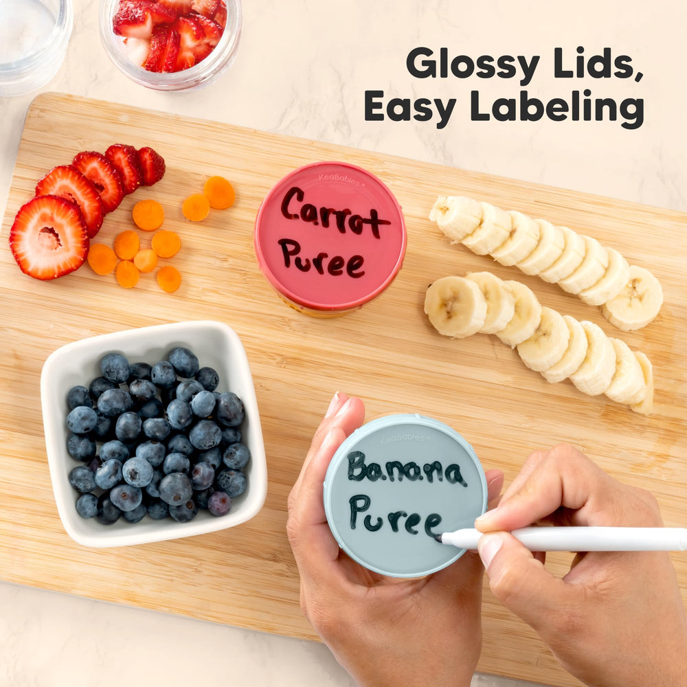 KeaBabies jars are top-rack dishwasher safe for easy cleanup.