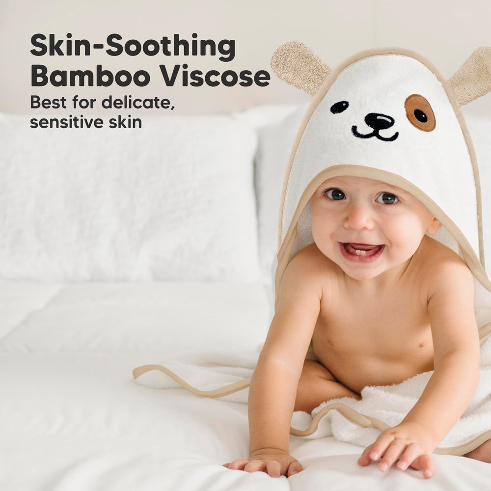 KeaBabies 500gsm thick soft towel delivers plush comfort for baby skin