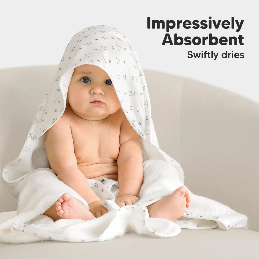 KeaBabies towel 500gsm thick feels lush and ultra-soft.