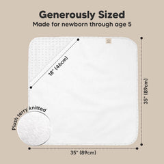KeaBabies towel 3x absorbency demonstrates fast drying after bath time.