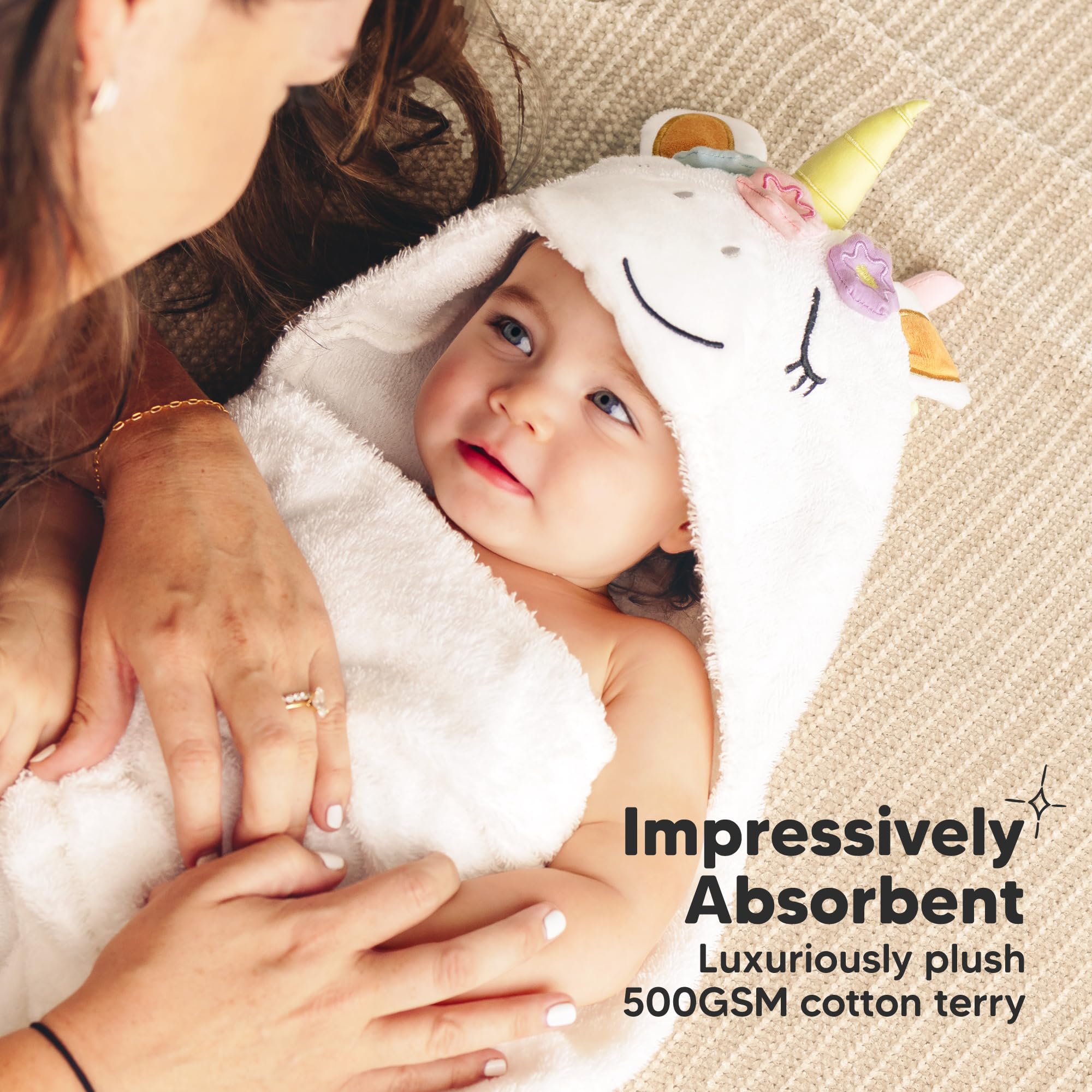 KeaBabies-towel-absorbent-quick-dry helps fast drying post-swim.