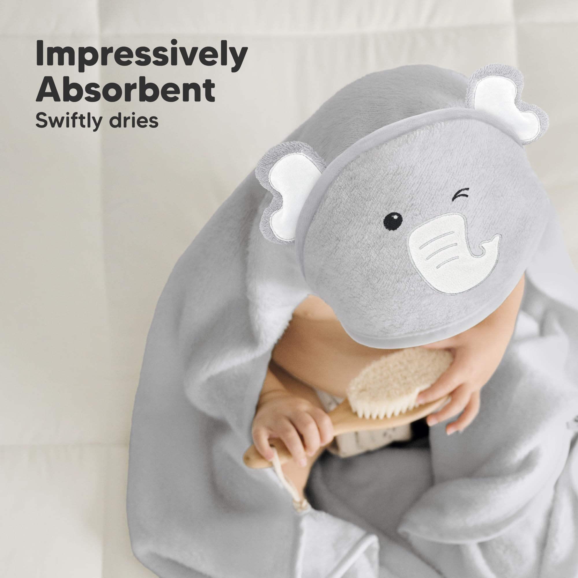 KeaBabies towel is machine washable and dryer-friendly for busy parents