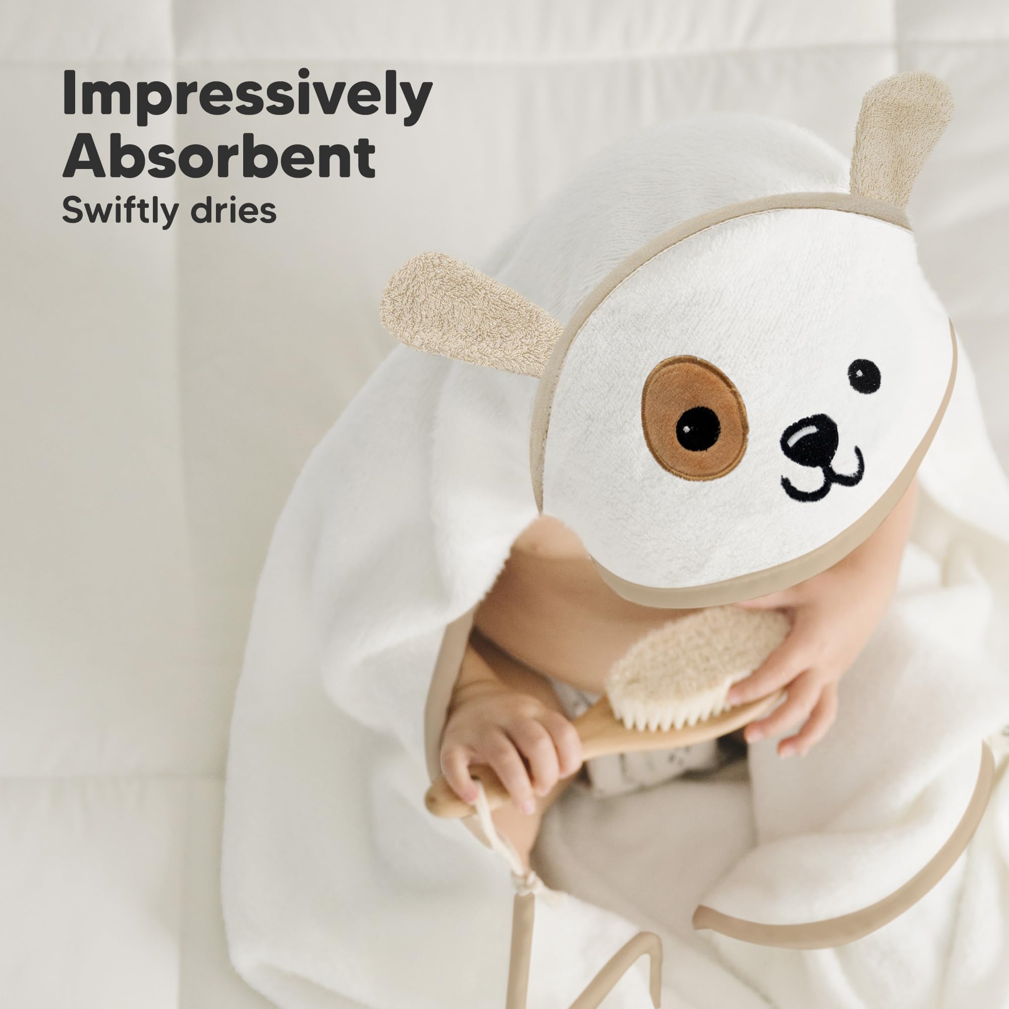 KeaBabies towel is machine washable and dryer friendly for busy parents