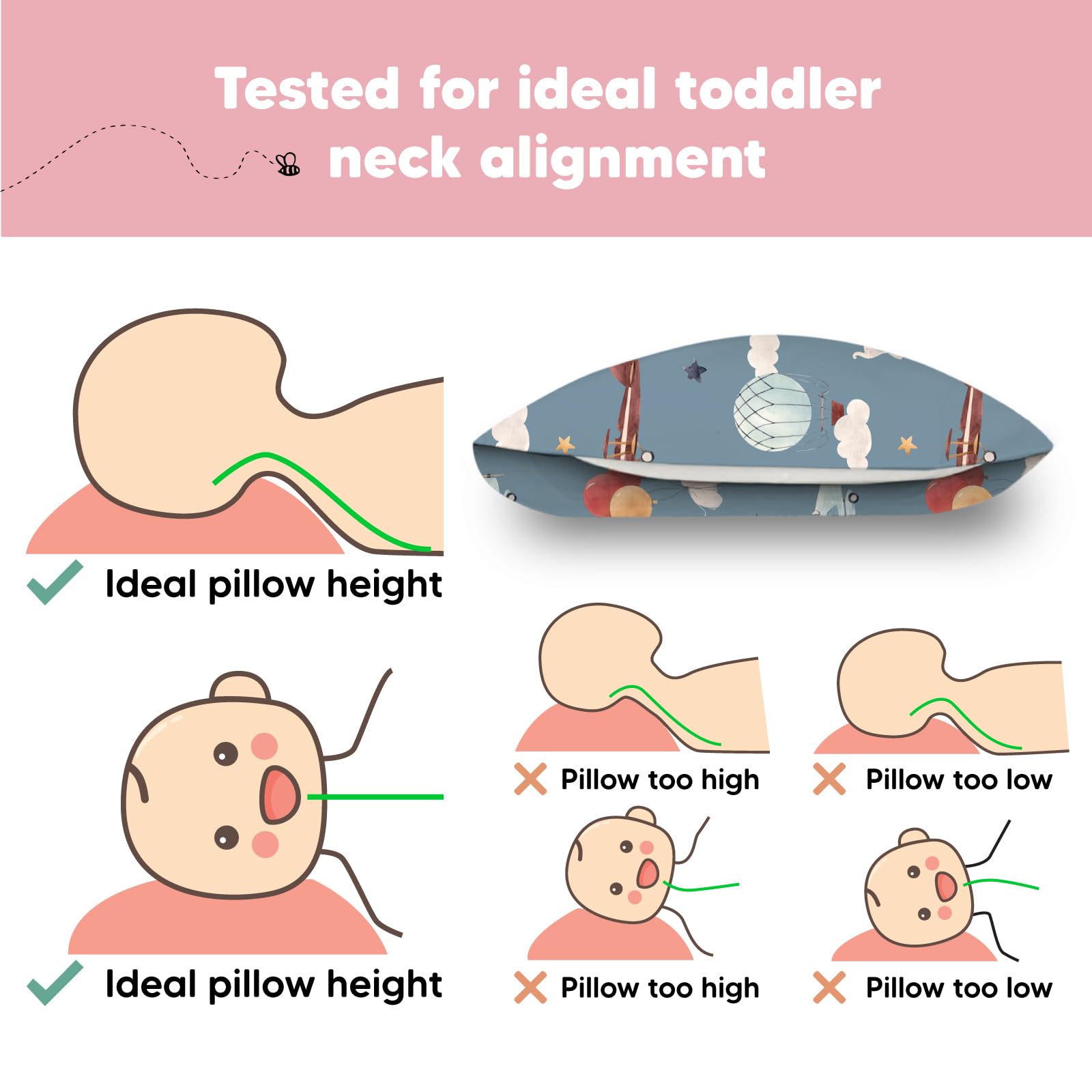 KeaBabies travel-friendly nap pillow ideal for car trips.