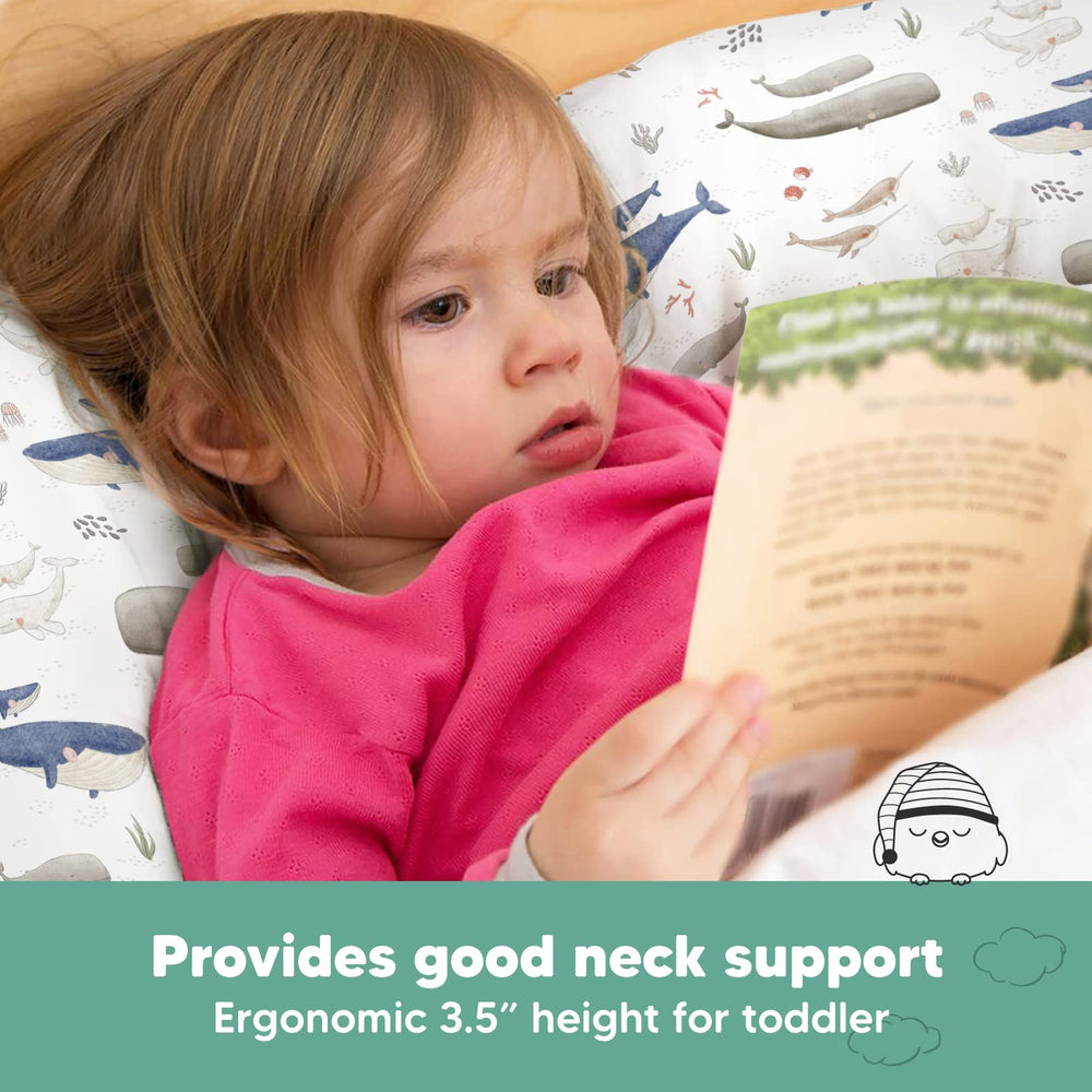 KeaBabies Travel-friendly pillow compact size for preschool naps and trips