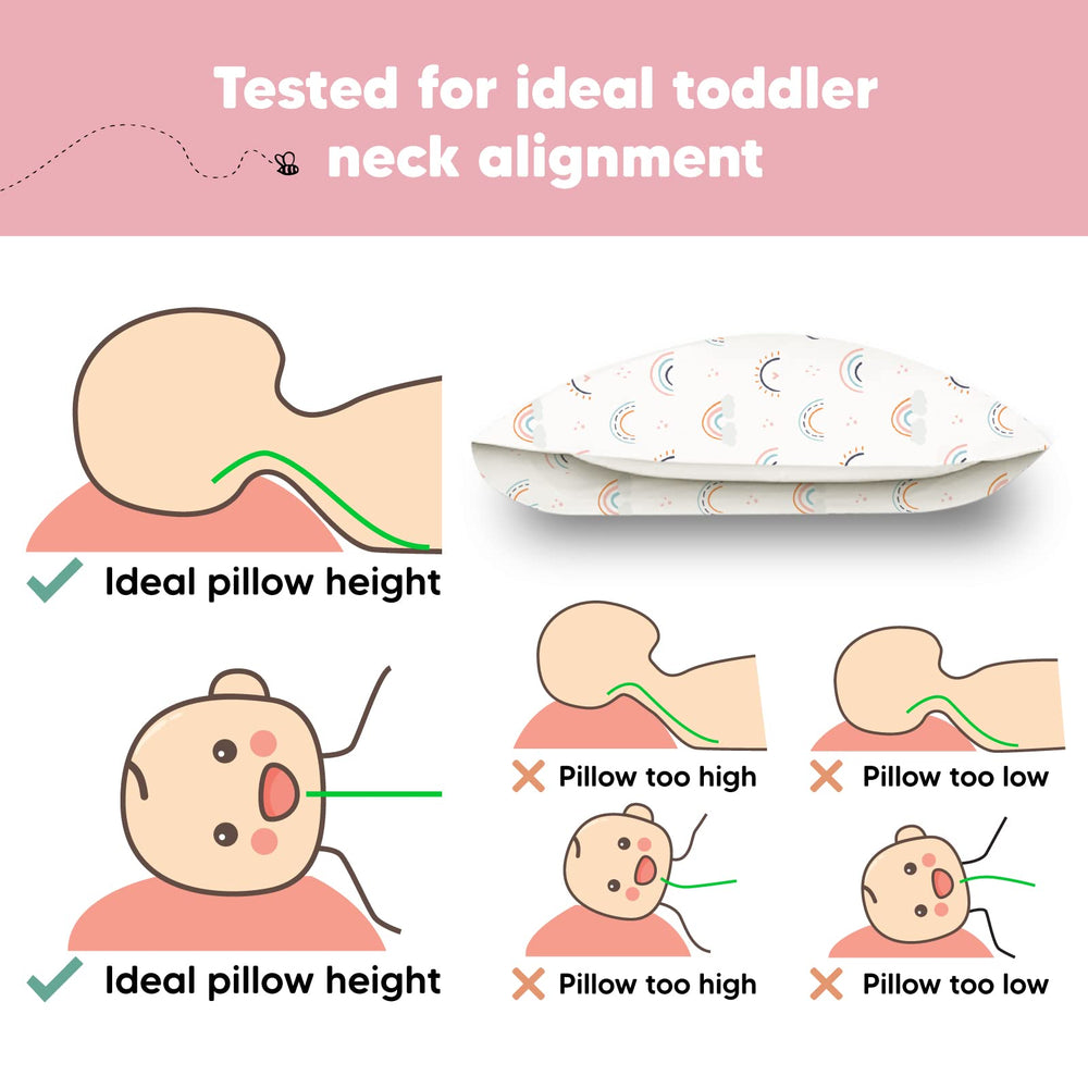 KeaBabies travel nap ready pillow in use during car ride