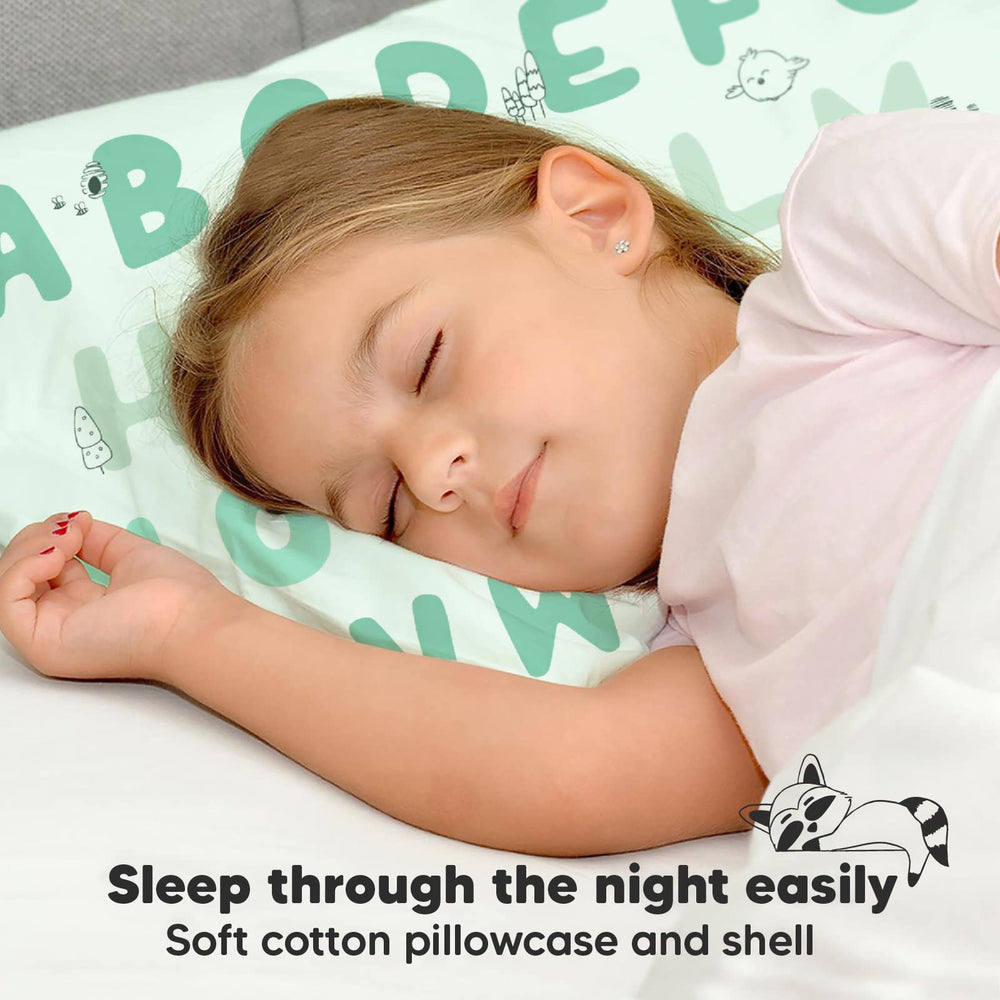 KeaBabies travel-nap-use image shows versatile toddler pillow on car trips.