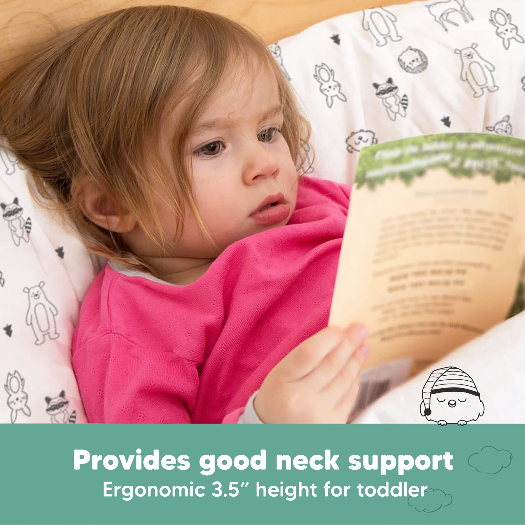 KeaBabies travel pillow ideal for naps on the go in car, plane, or train.