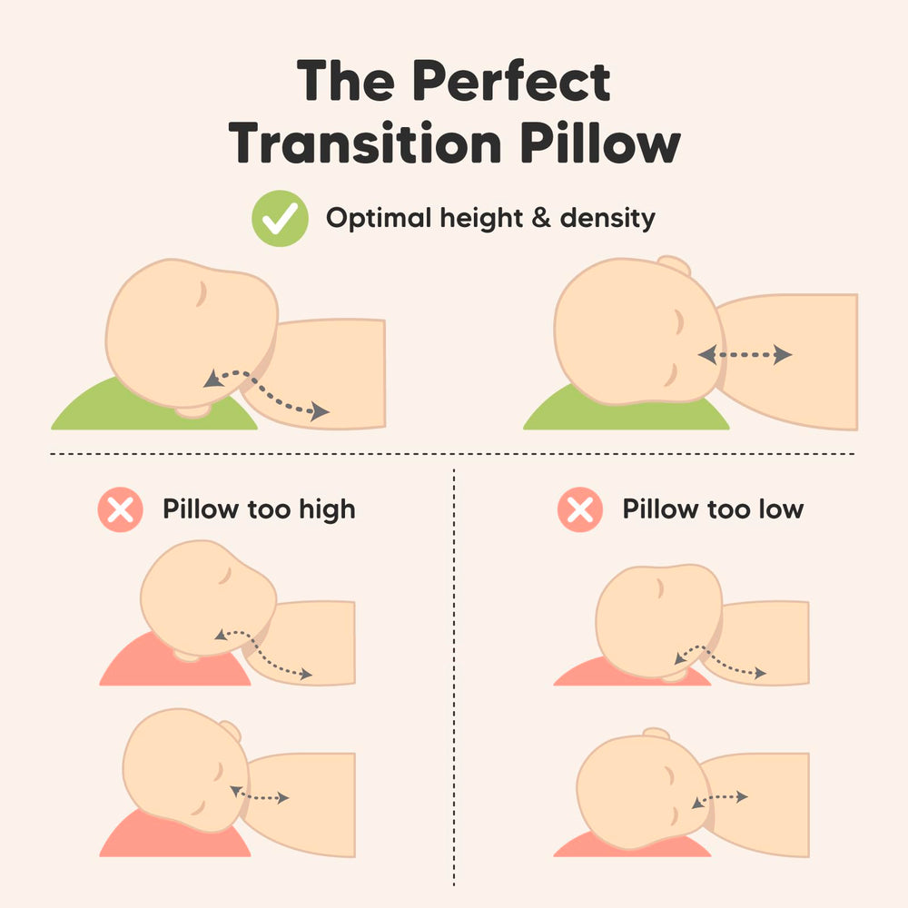 KeaBabies Travel-ready pillow beside small backpack for on-the-go naps.
