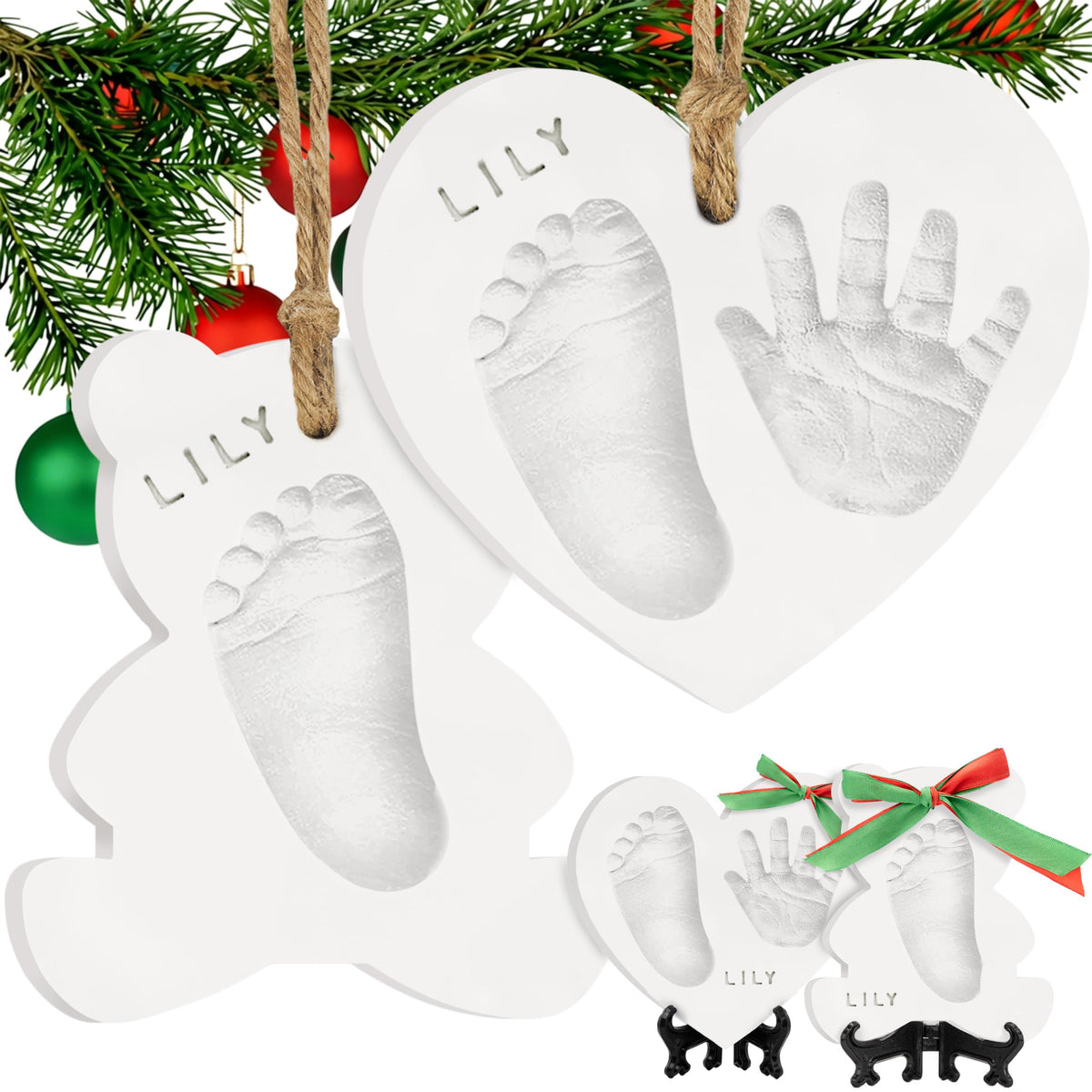 Keababies Trove baby handprint kit package—complete keepsake set for memories.