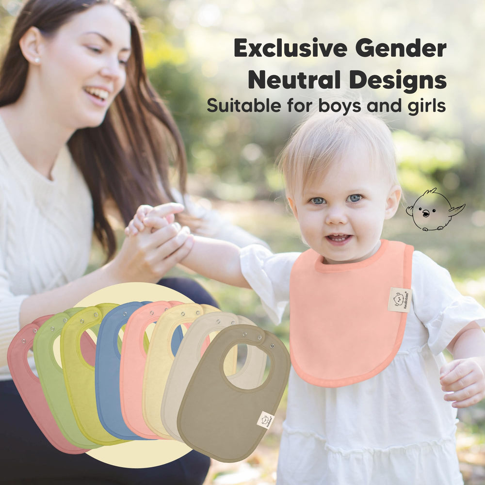 KeaBabies unisex design bibs ready for both boys and girls wardrobes.