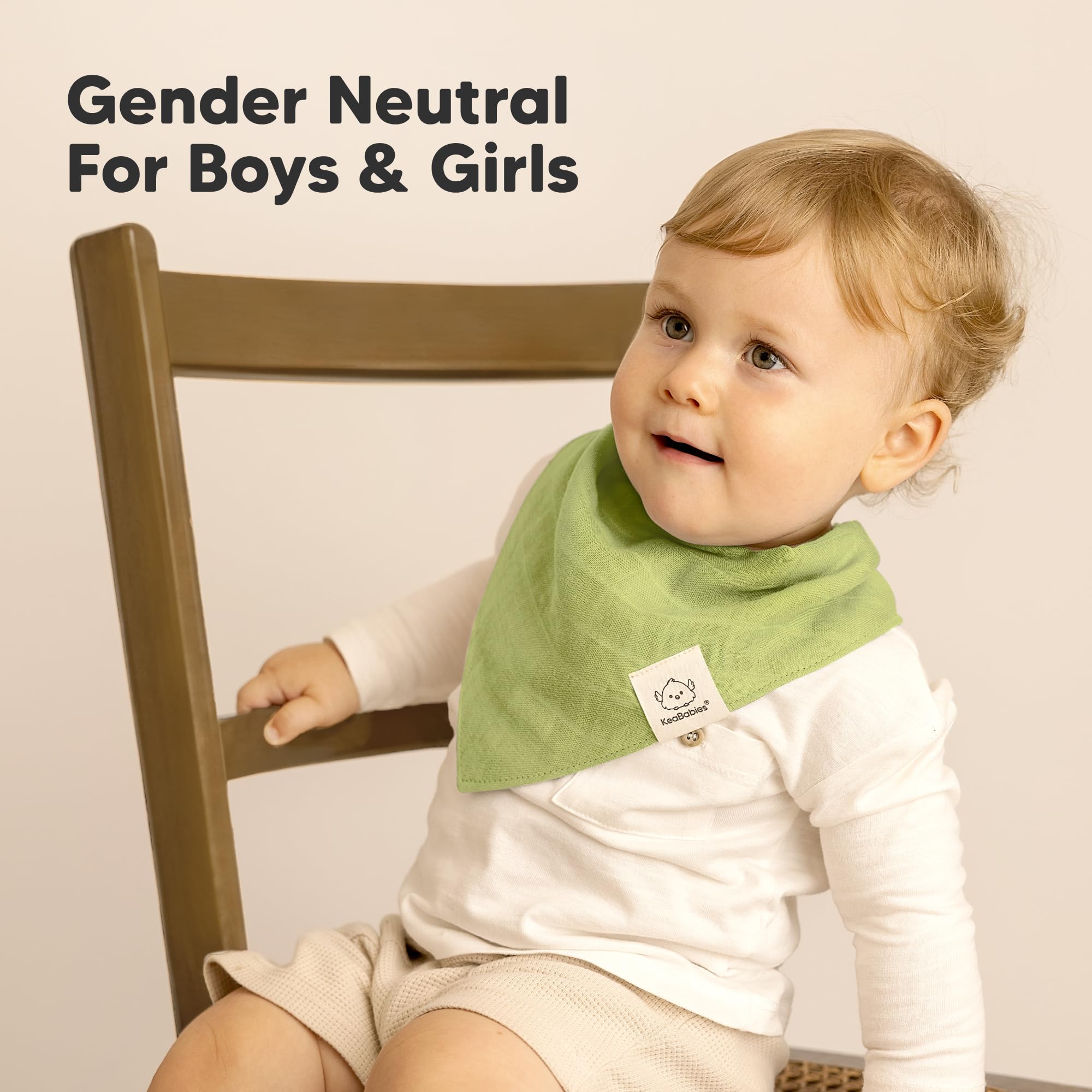 KeaBabies unisex bibs matching outfits for boys and girls