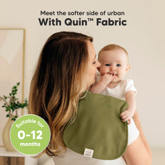 KeaBabies Quin two-layer burp cloths feature plush feel and strong absorbency