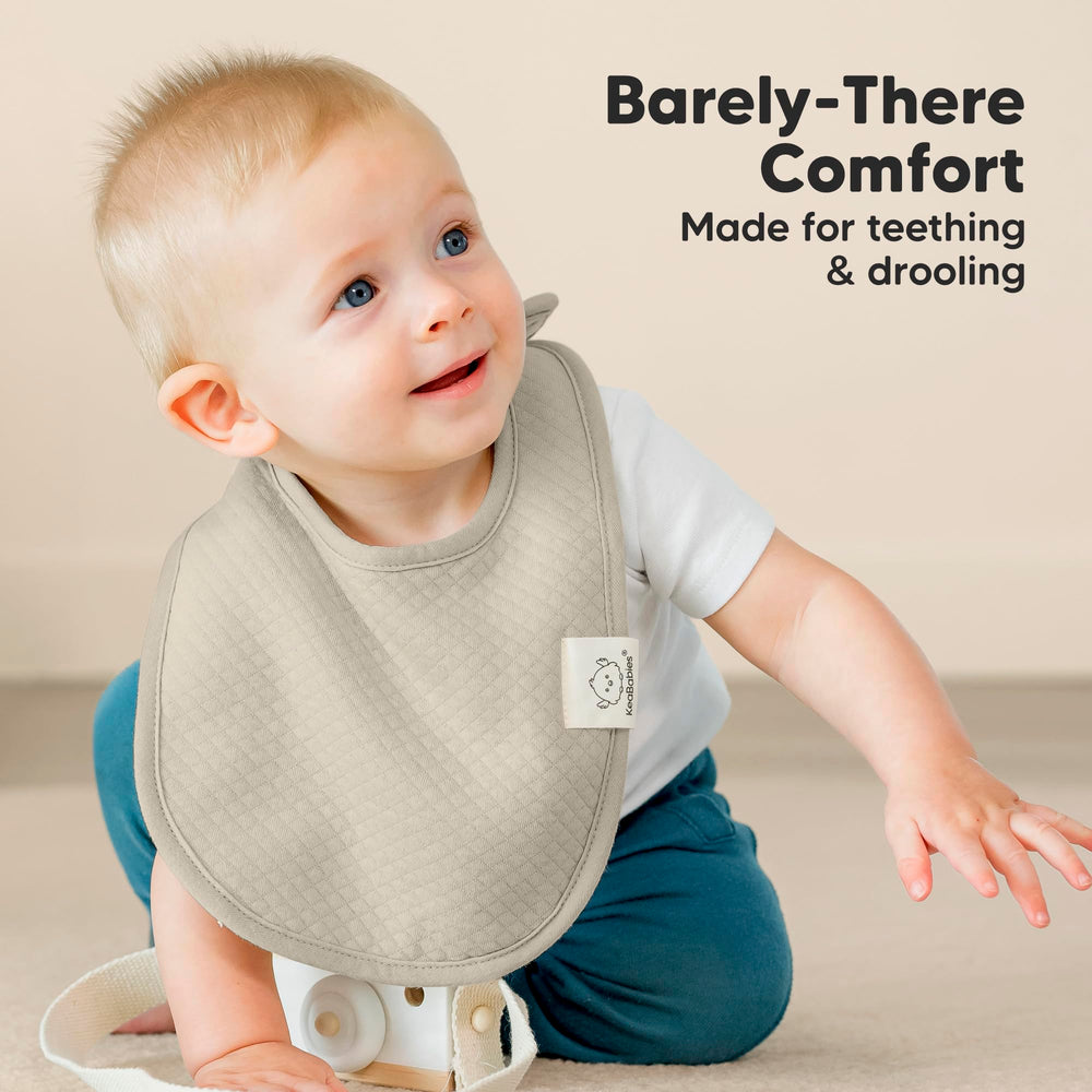 KeaBabies Urban Quin bib in gift box emphasizes ready-to-gift packaging.