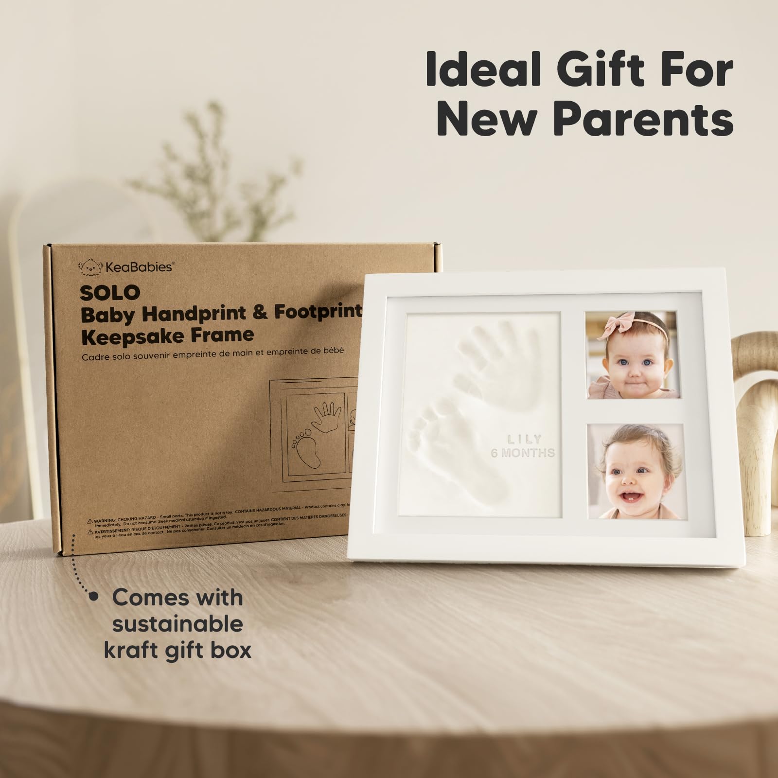 KeaBabies vintage white frame — timeless nursery decor for memories