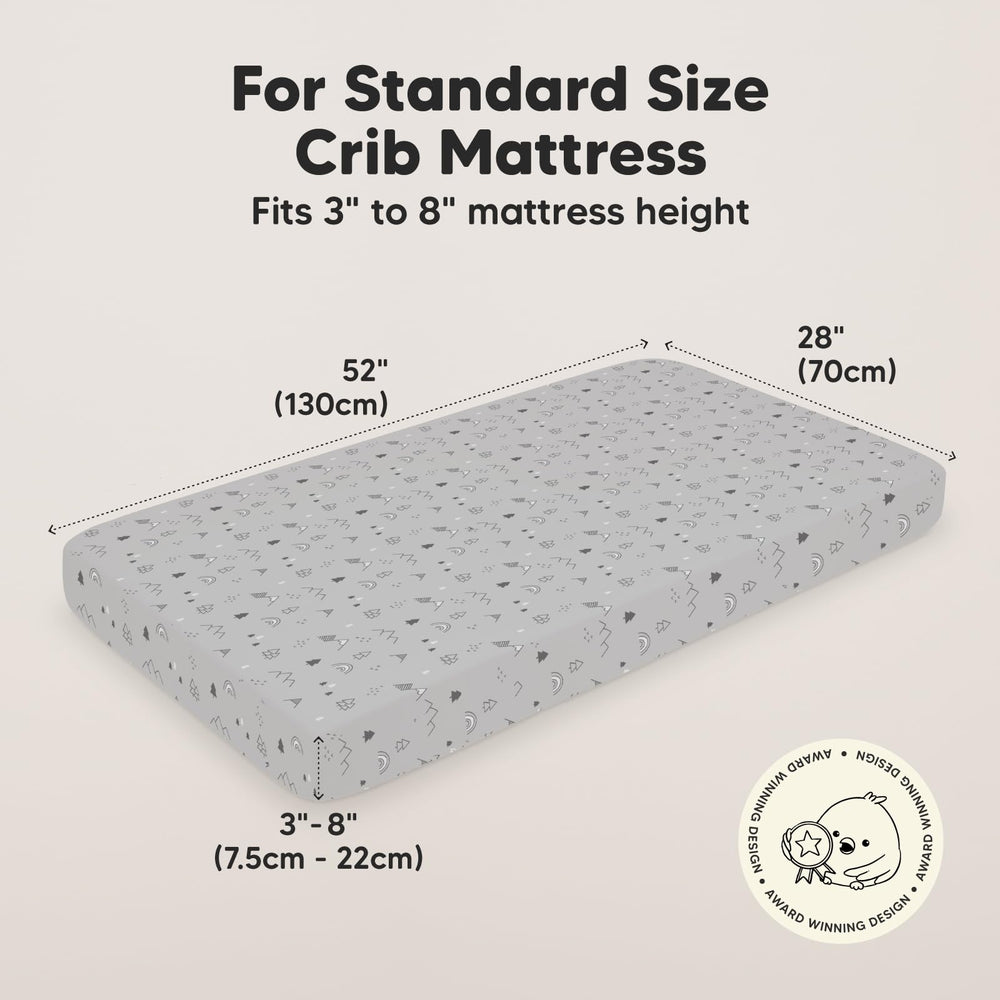 KeaBabies viscose bamboo bedding—breathable fabric for all-day comfort.