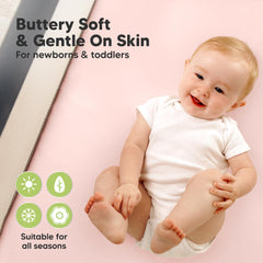KeaBabies Viscose from bamboo provides ultra-soft touch for baby's skin.