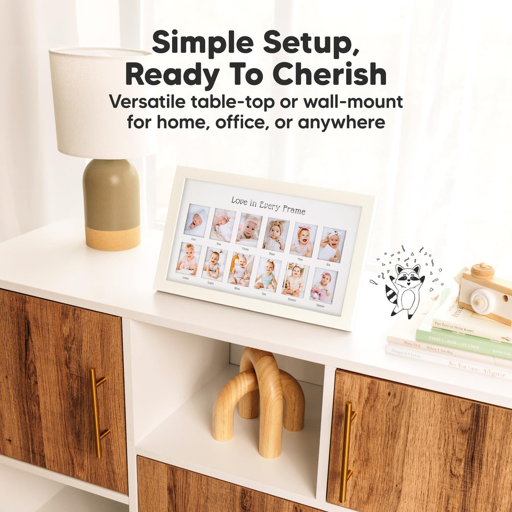 KeaBabies wall or tabletop display option for flexible placement