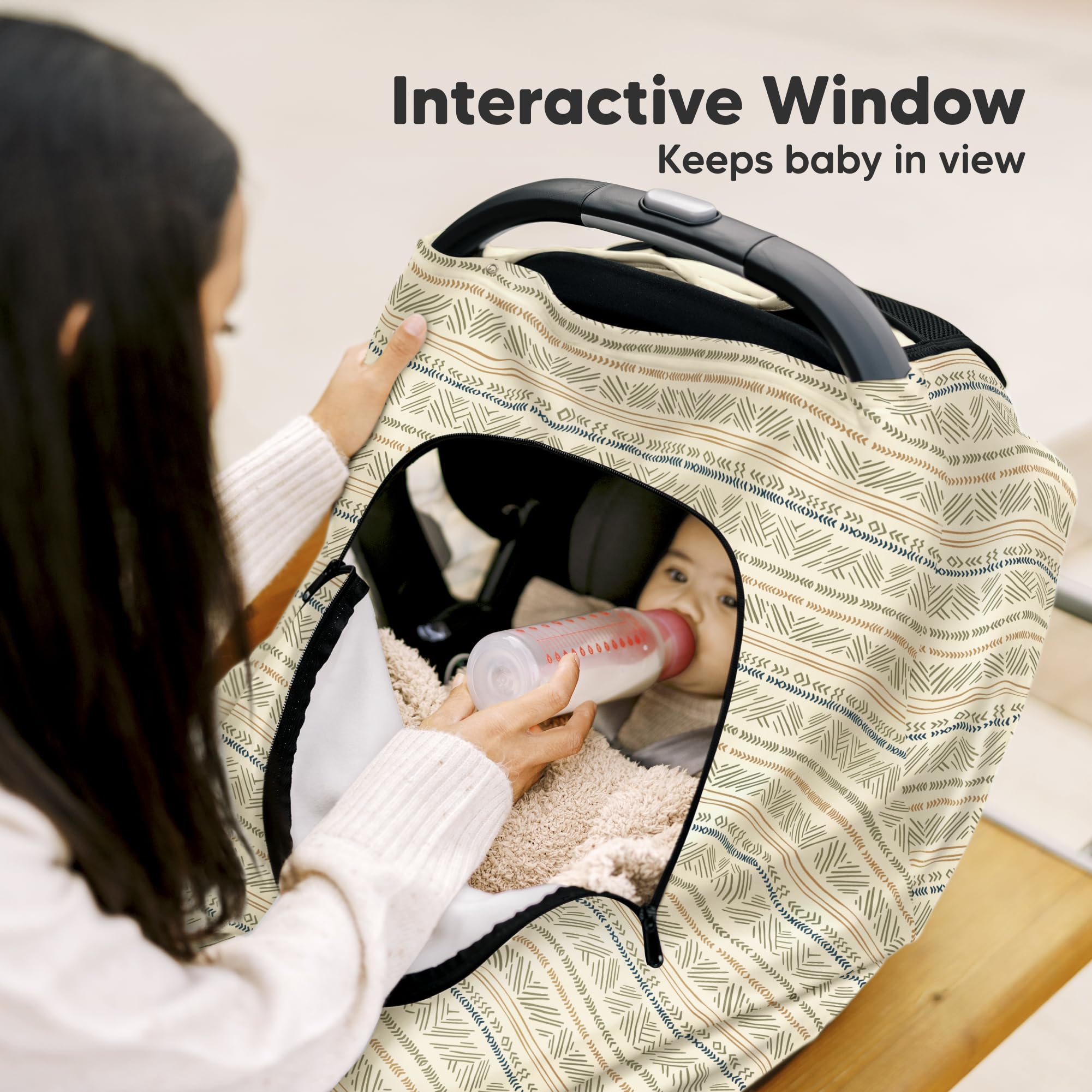 KeaBabies Warmzy breathable material promotes airflow for comfortable rides.