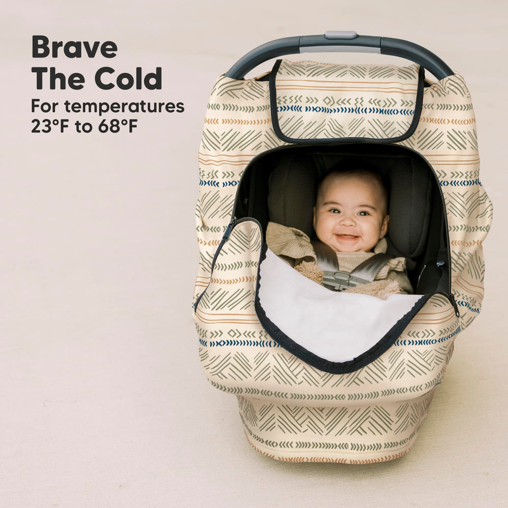 KeaBabies Warmzy universal stretch-fit adapts to most seats for quick, snug coverage.