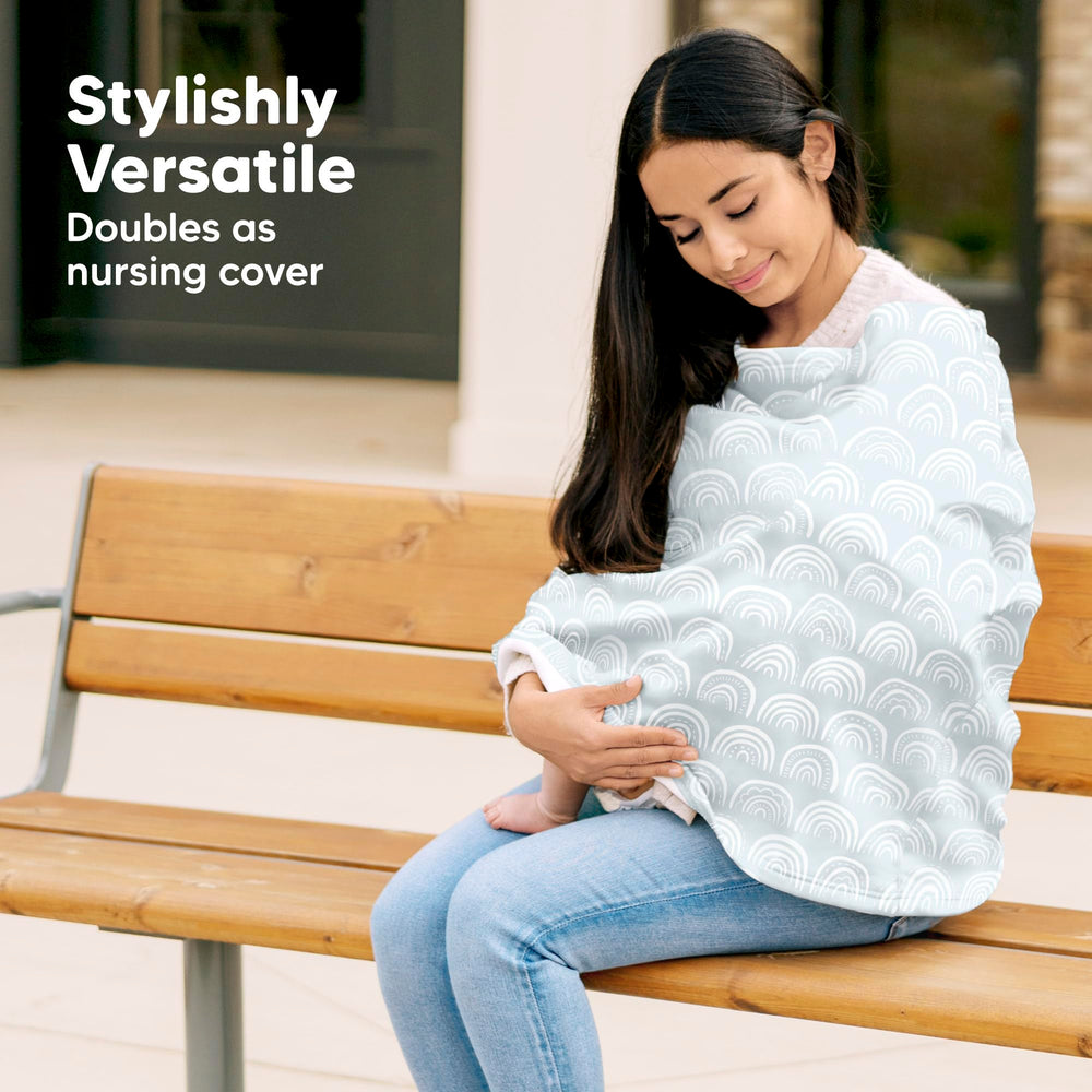 KeaBabies Warmzy privacy canopy provides 360-degree coverage during outings.