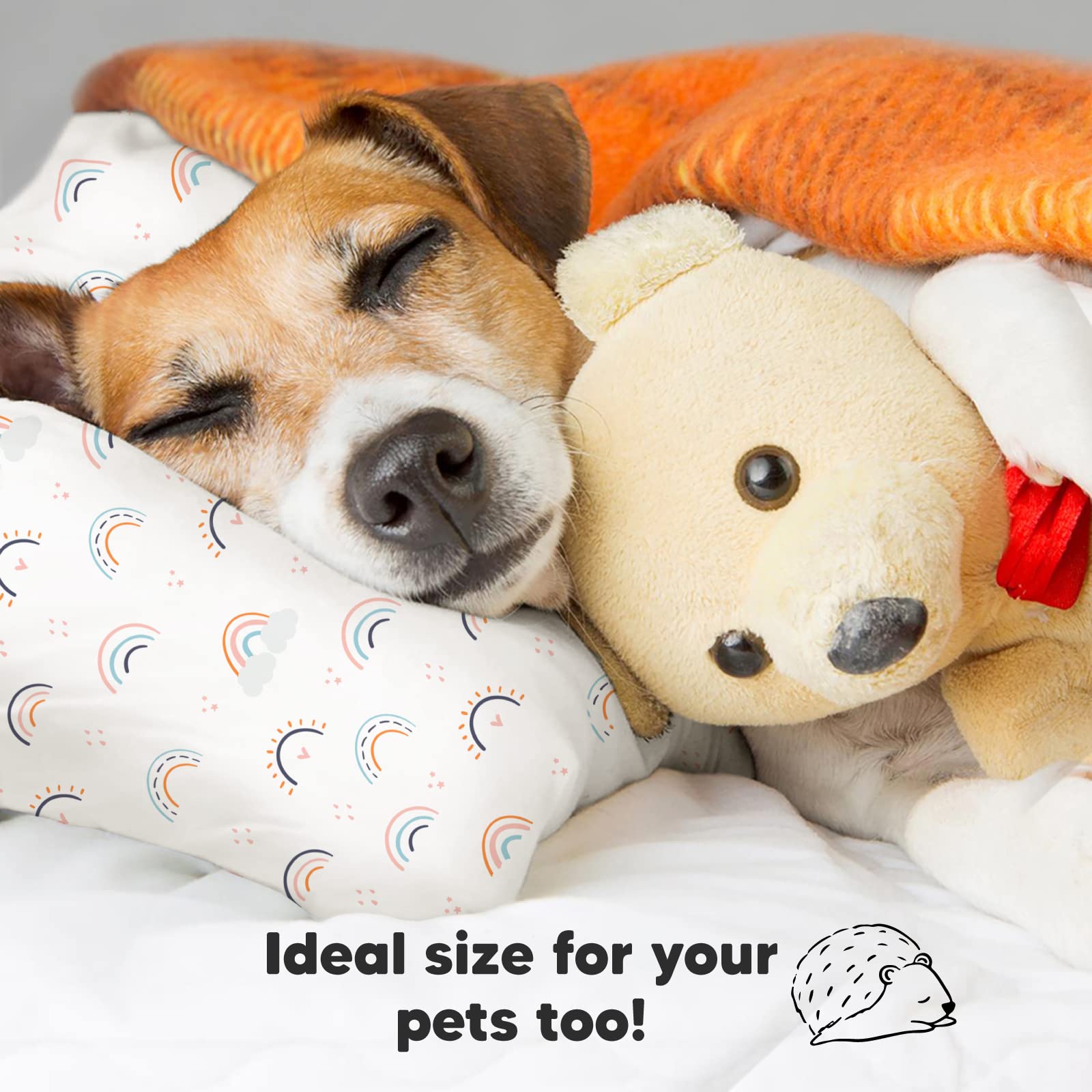KeaBabies machine washable pillow stays fluffy after washing