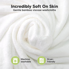 KeaBabies washcloths 10x10 size delivers generous coverage during bath.