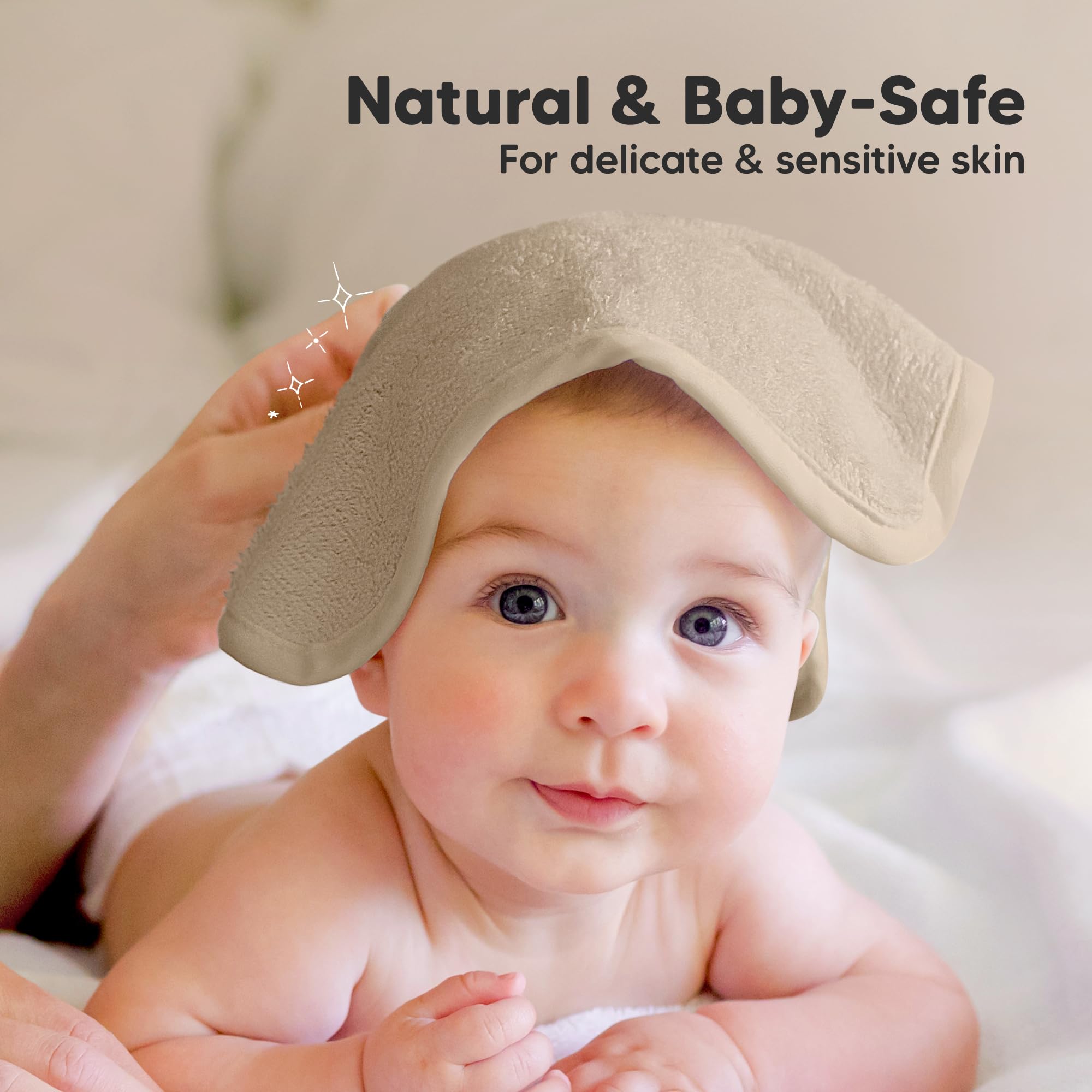 KeaBabies washcloths for baby-safe skin daily use.