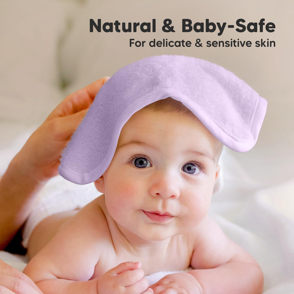 KeaBabies washcloths suitable for sensitive skin for delicate cleansing