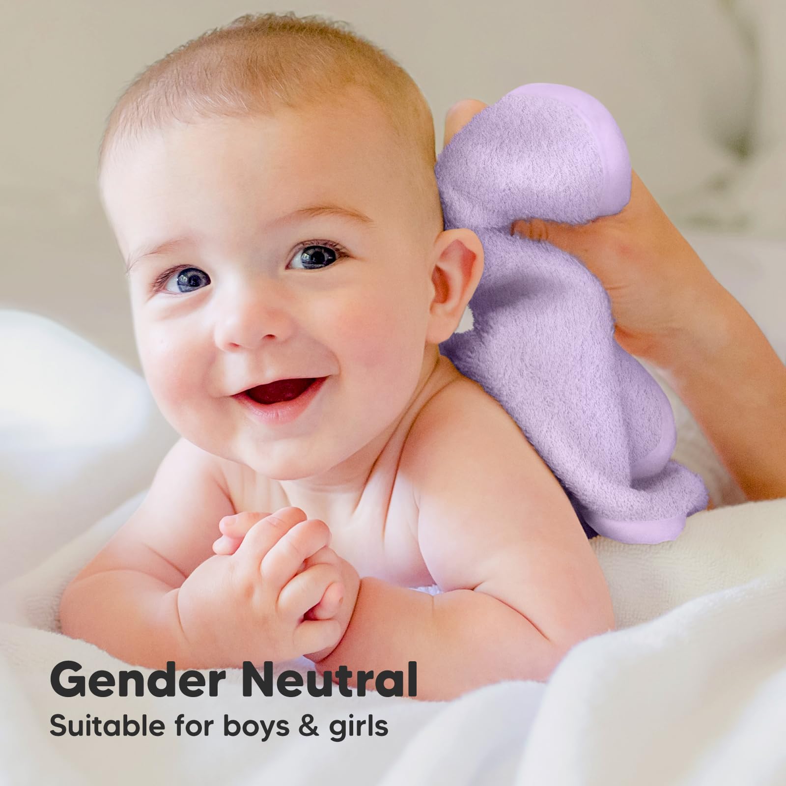 KeaBabies soft lilac washcloths color for bath time rituals