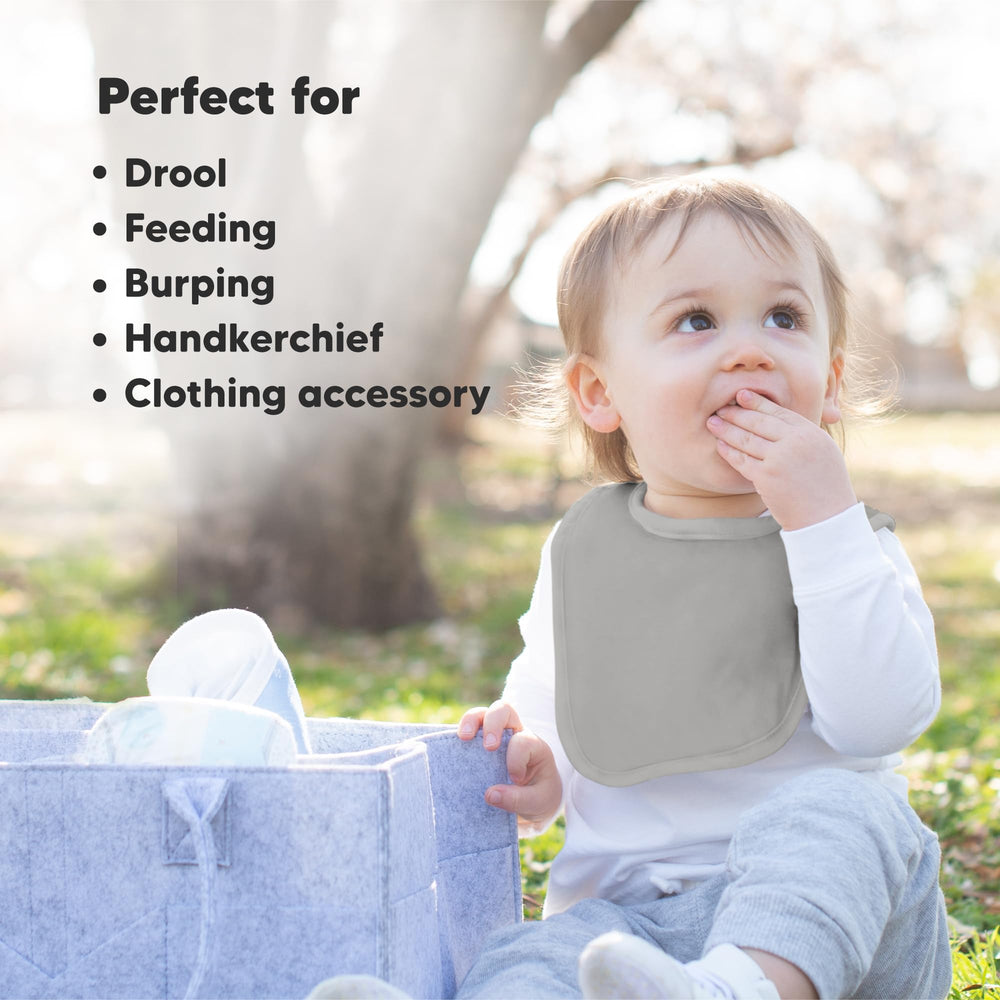 KeaBabies water-resistant fleece backing pictured for added absorption and quick cleanup.