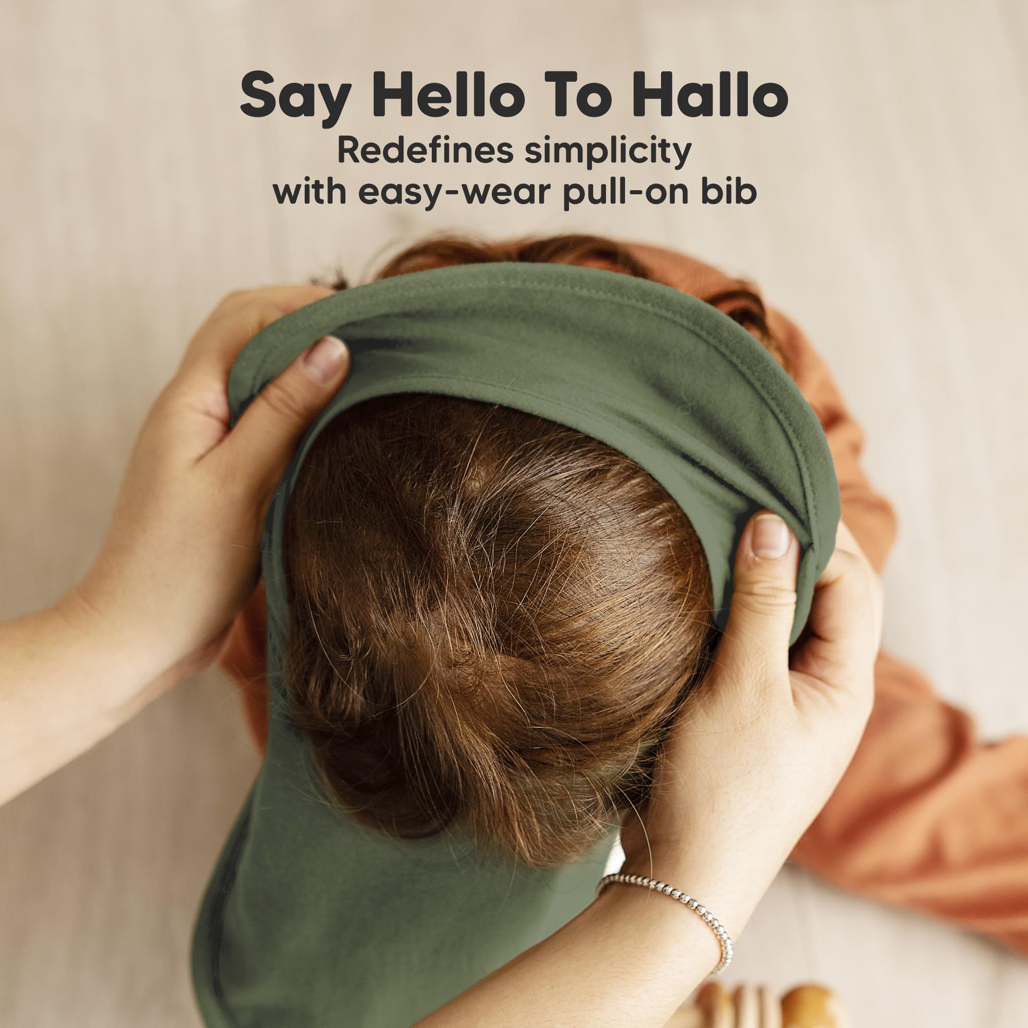KeaBabies bib with water-resistant lining keeps clothes dry