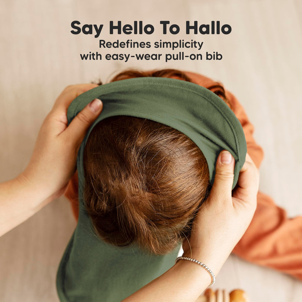 KeaBabies bib with water-resistant lining keeps clothes dry