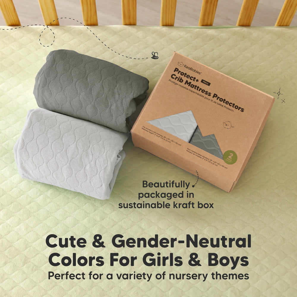 KeaBabies quick-care label highlights machine washable and quick dry