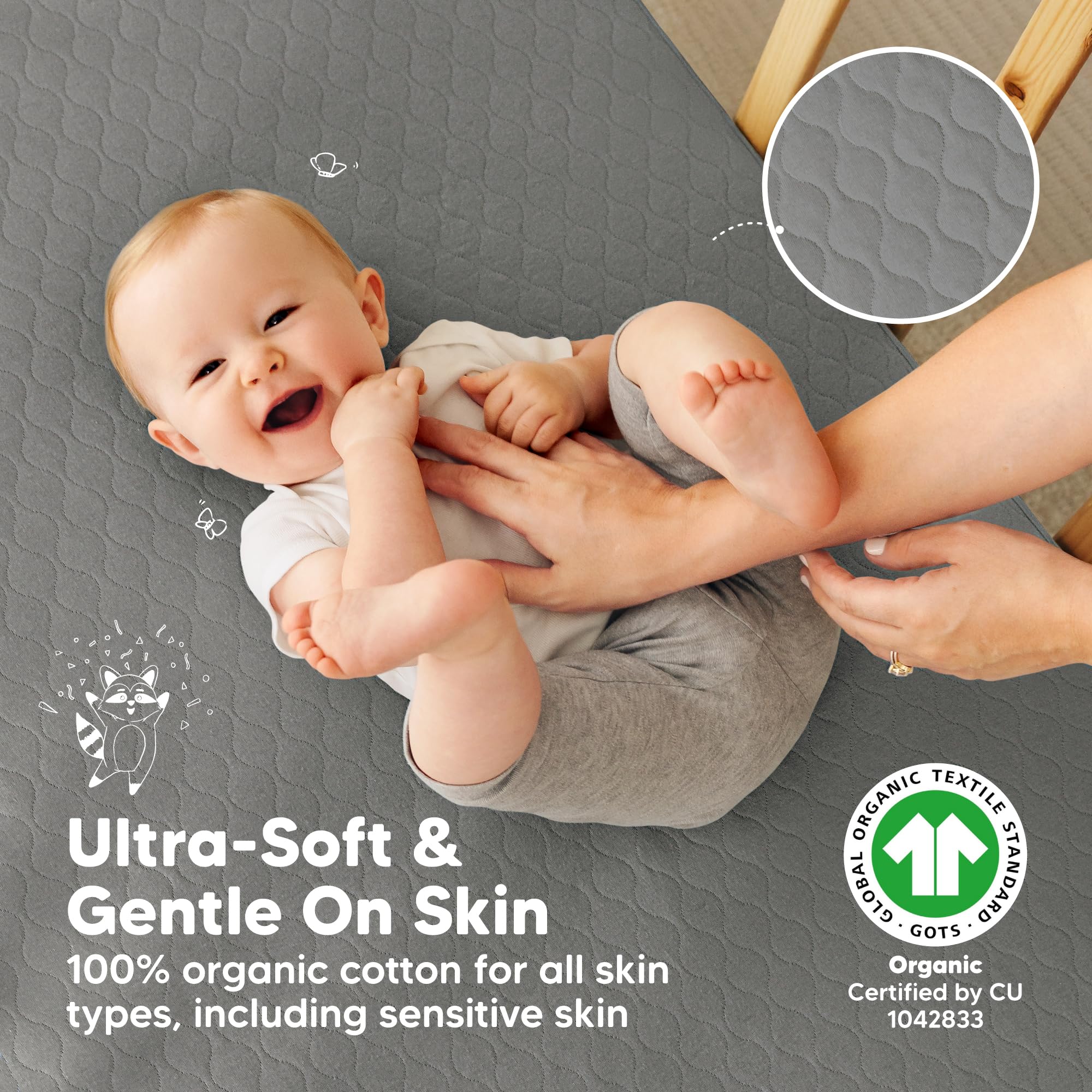 KeaBabies lightweight protector ready for on-the-go travel