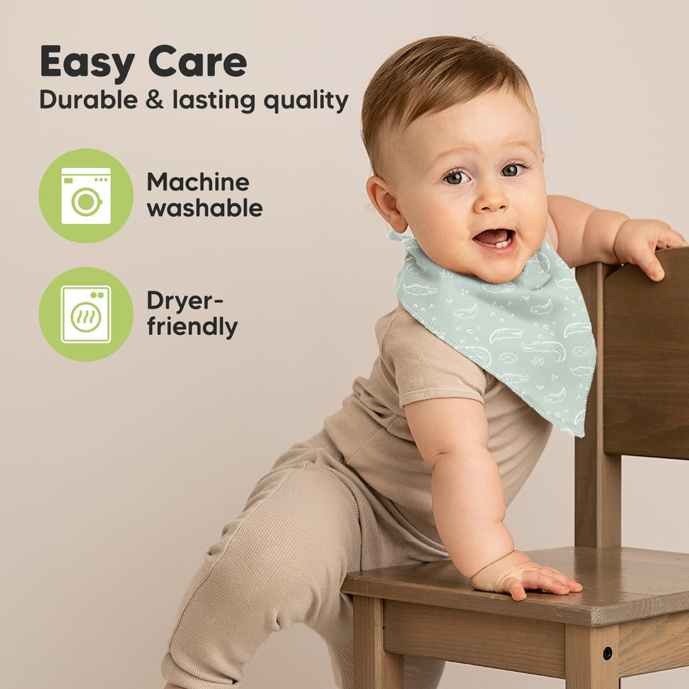 KeaBabies wilderness color bibs coordinate with outfits.