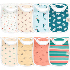 KeaBabies Wildscape bibs packaging shows gift-ready box for newborn gifting
