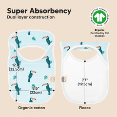 KeaBabies Wildscape organic cotton closeup emphasizes gentle texture for sensitive skin