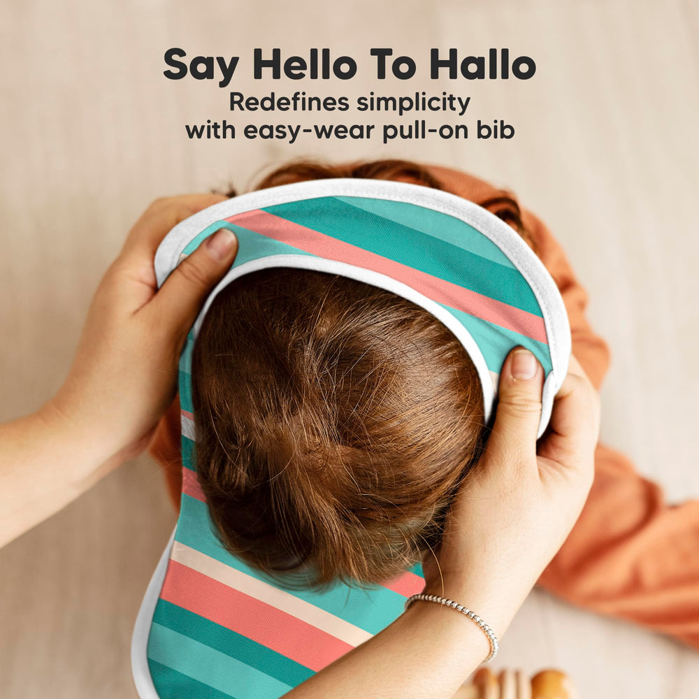 KeaBabies Wildscape fleece-backed bib demonstrates added absorption